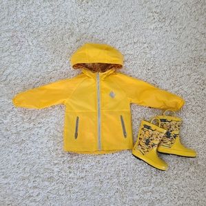Rain boots matching Rain Jacket bundle